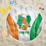Ivory Coast Basketball Custom Beach Blanket 2026 Allez Les Elephants