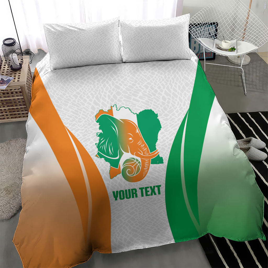 Ivory Coast Basketball Custom Bedding Set 2026 Allez Les Elephants