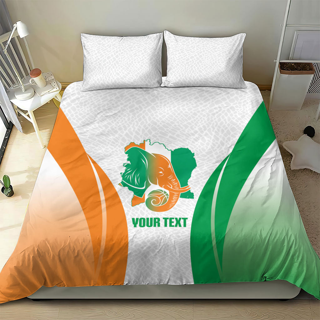 Ivory Coast Basketball Custom Bedding Set 2026 Allez Les Elephants