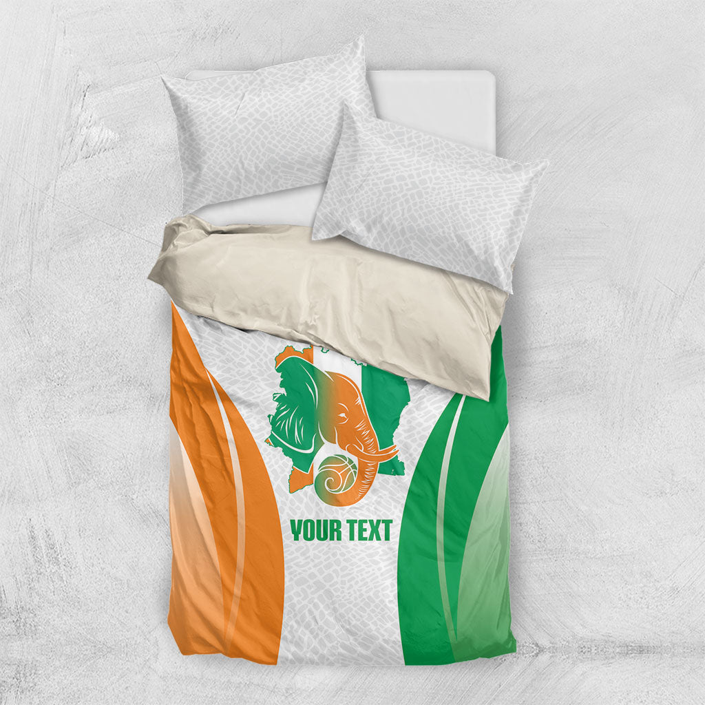 Ivory Coast Basketball Custom Bedding Set 2026 Allez Les Elephants