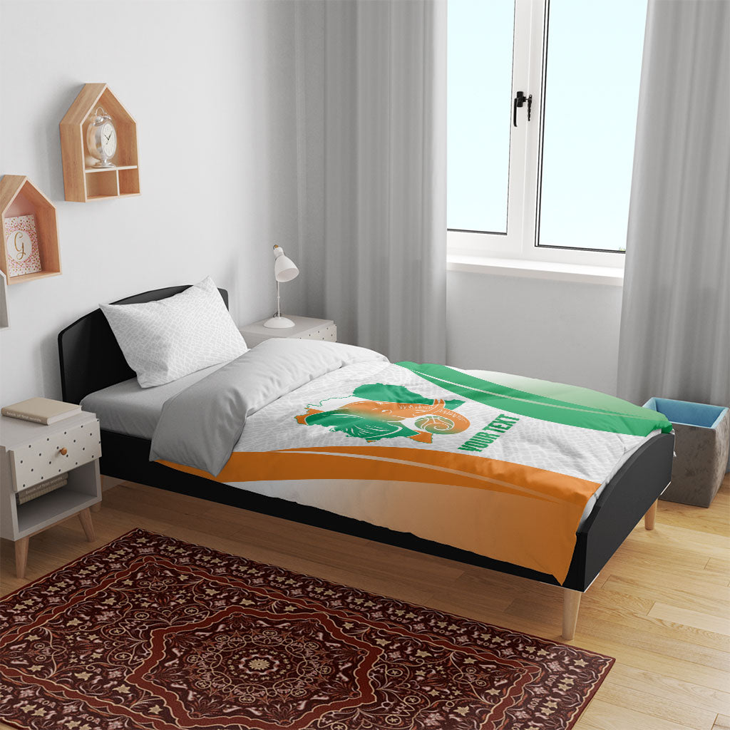 Ivory Coast Basketball Custom Bedding Set 2026 Allez Les Elephants