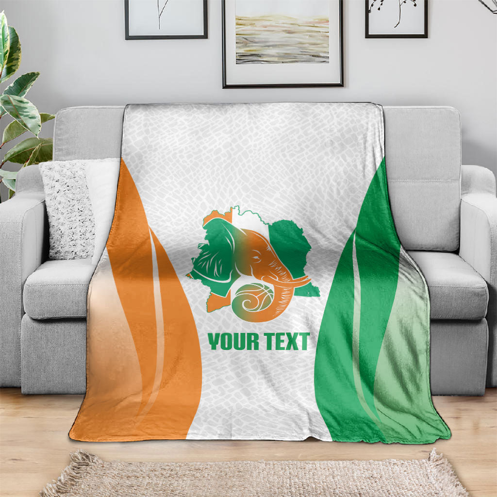 Ivory Coast Basketball Custom Blanket 2026 Allez Les Elephants