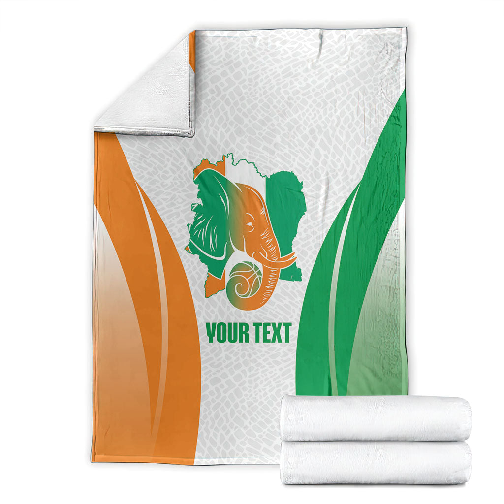 Ivory Coast Basketball Custom Blanket 2026 Allez Les Elephants