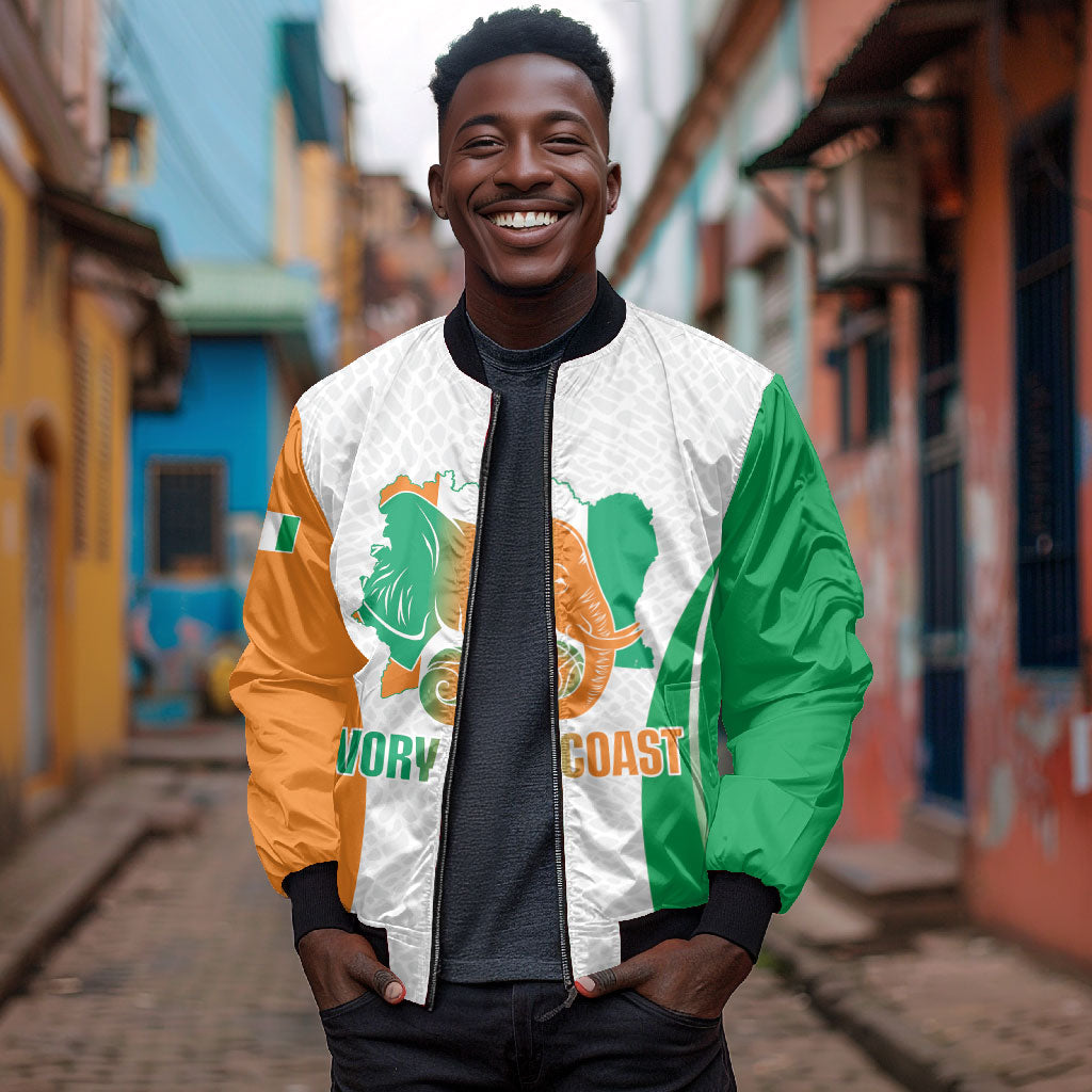 Ivory Coast Basketball Custom Bomber Jacket 2026 Allez Les Elephants