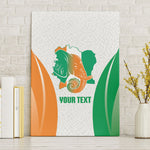 Ivory Coast Basketball Custom Canvas Wall Art 2026 Allez Les Elephants