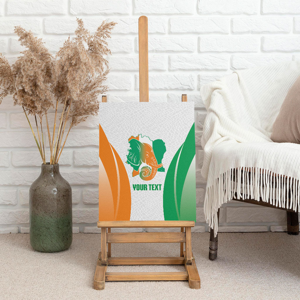 Ivory Coast Basketball Custom Canvas Wall Art 2026 Allez Les Elephants