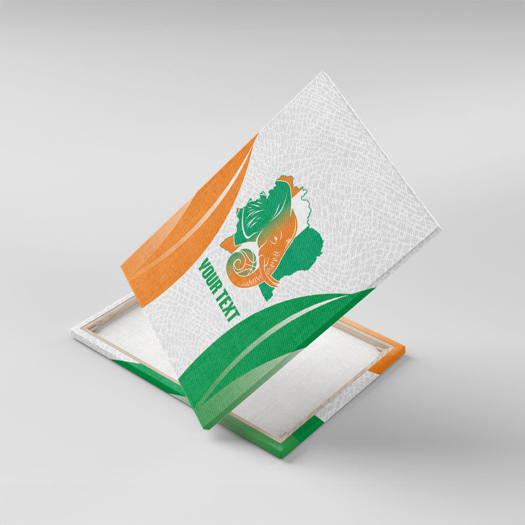 Ivory Coast Basketball Custom Canvas Wall Art 2026 Allez Les Elephants