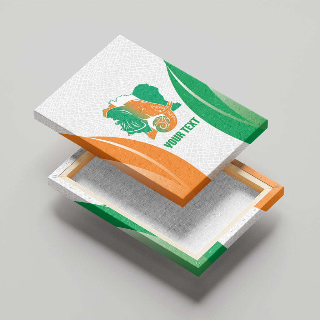 Ivory Coast Basketball Custom Canvas Wall Art 2026 Allez Les Elephants