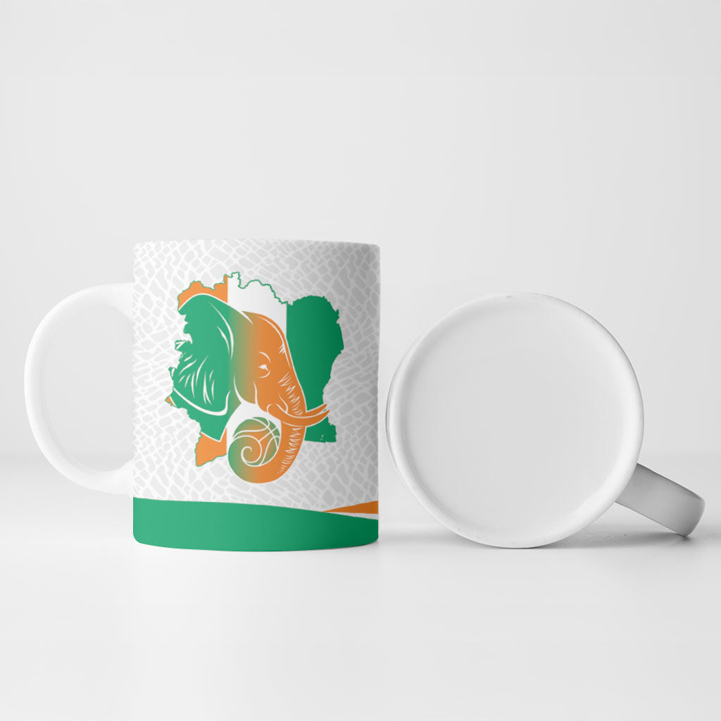 Ivory Coast Basketball Custom Ceramic Mug 2026 Allez Les Elephants