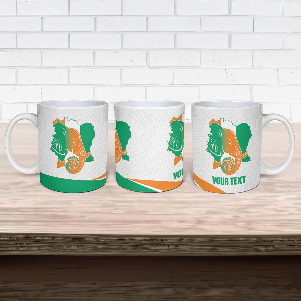 Ivory Coast Basketball Custom Ceramic Mug 2026 Allez Les Elephants