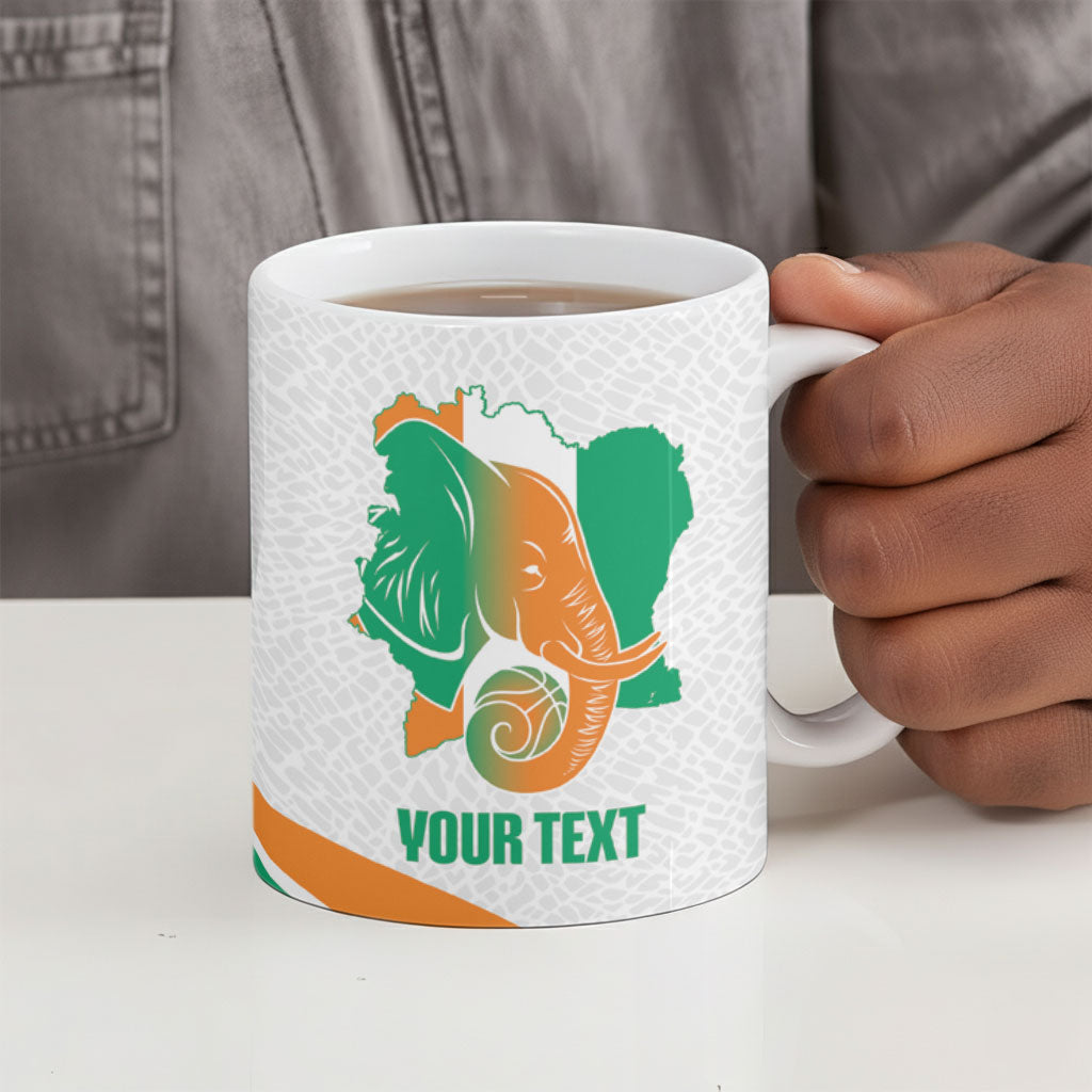 Ivory Coast Basketball Custom Ceramic Mug 2026 Allez Les Elephants
