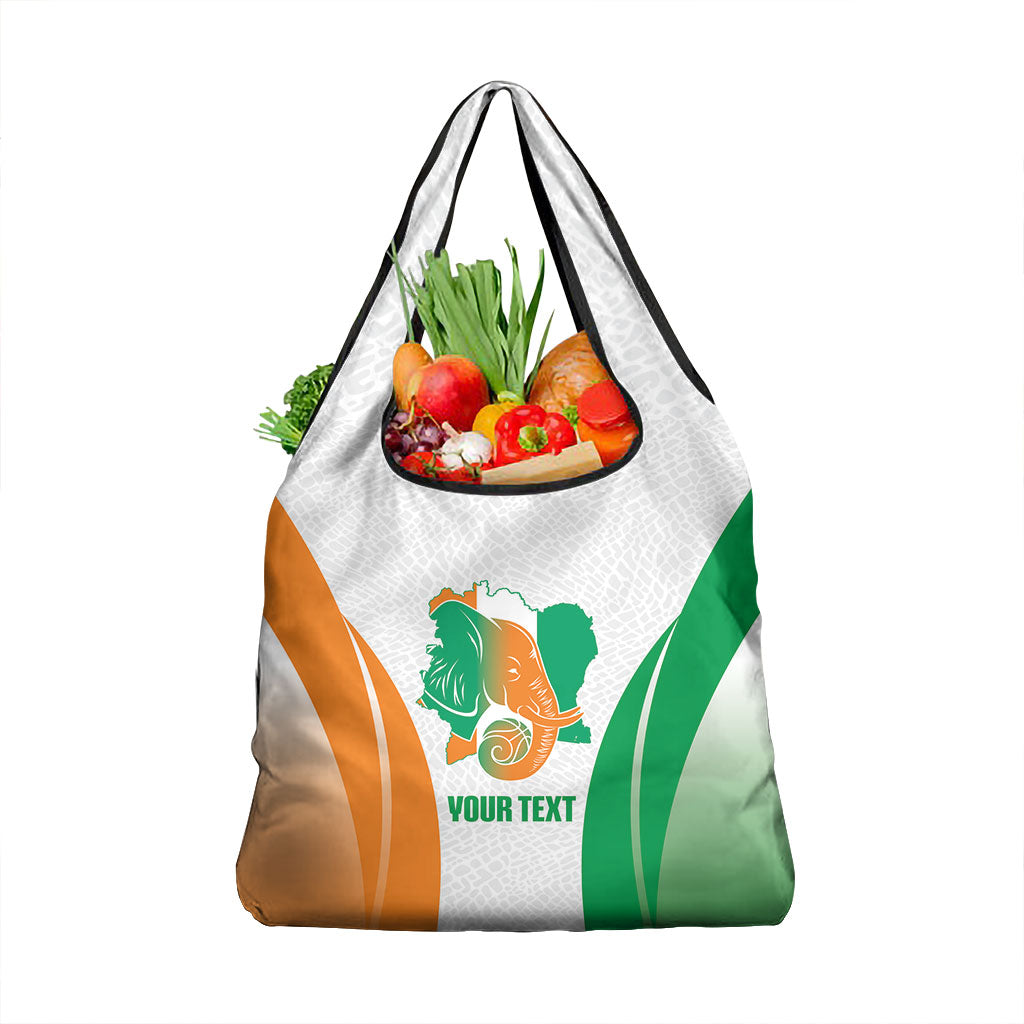 Ivory Coast Basketball Custom Grocery Bag 2026 Allez Les Elephants