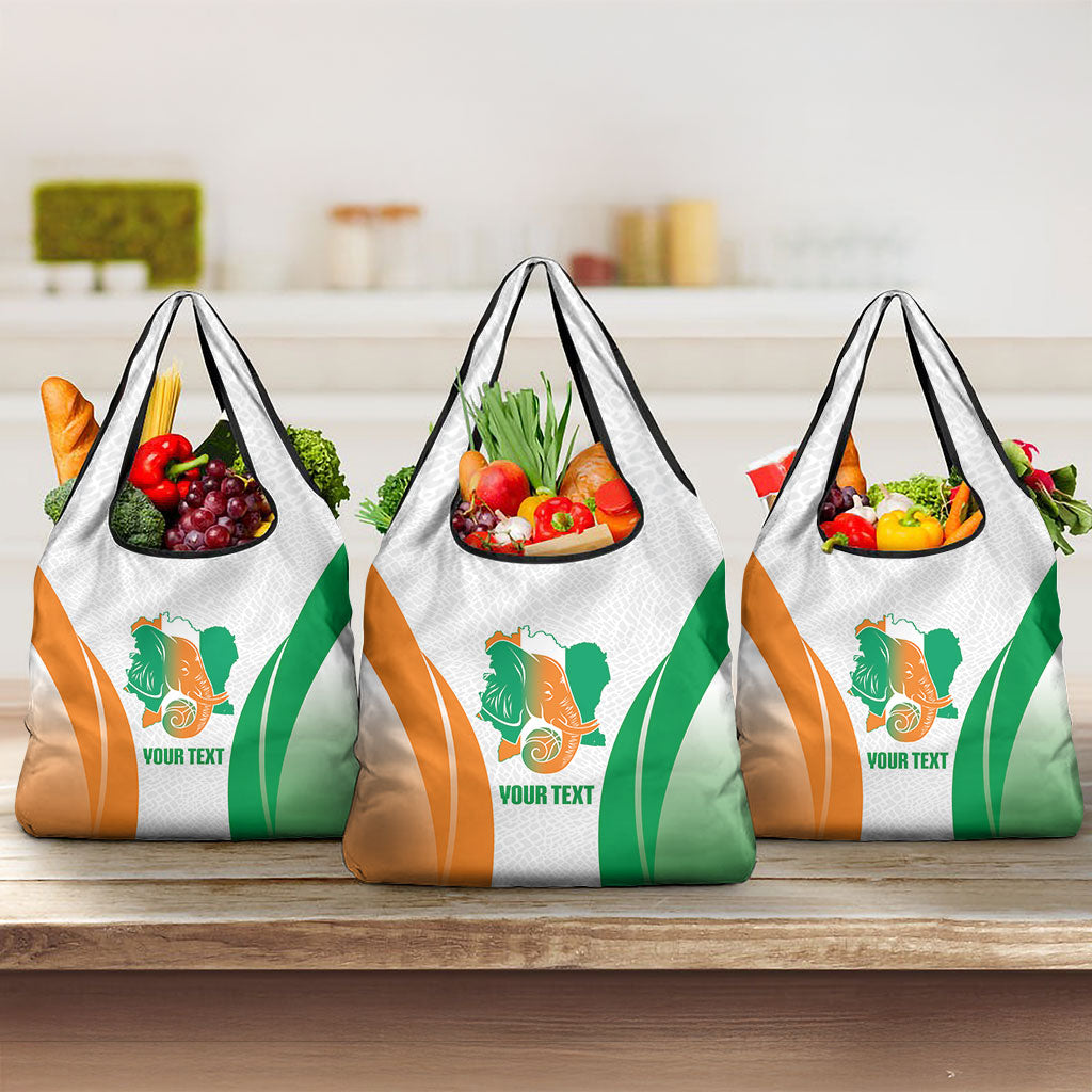 Ivory Coast Basketball Custom Grocery Bag 2026 Allez Les Elephants