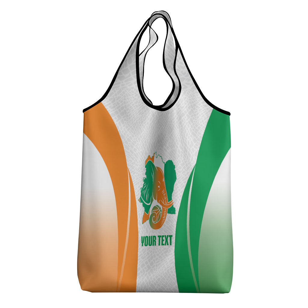 Ivory Coast Basketball Custom Grocery Bag 2026 Allez Les Elephants