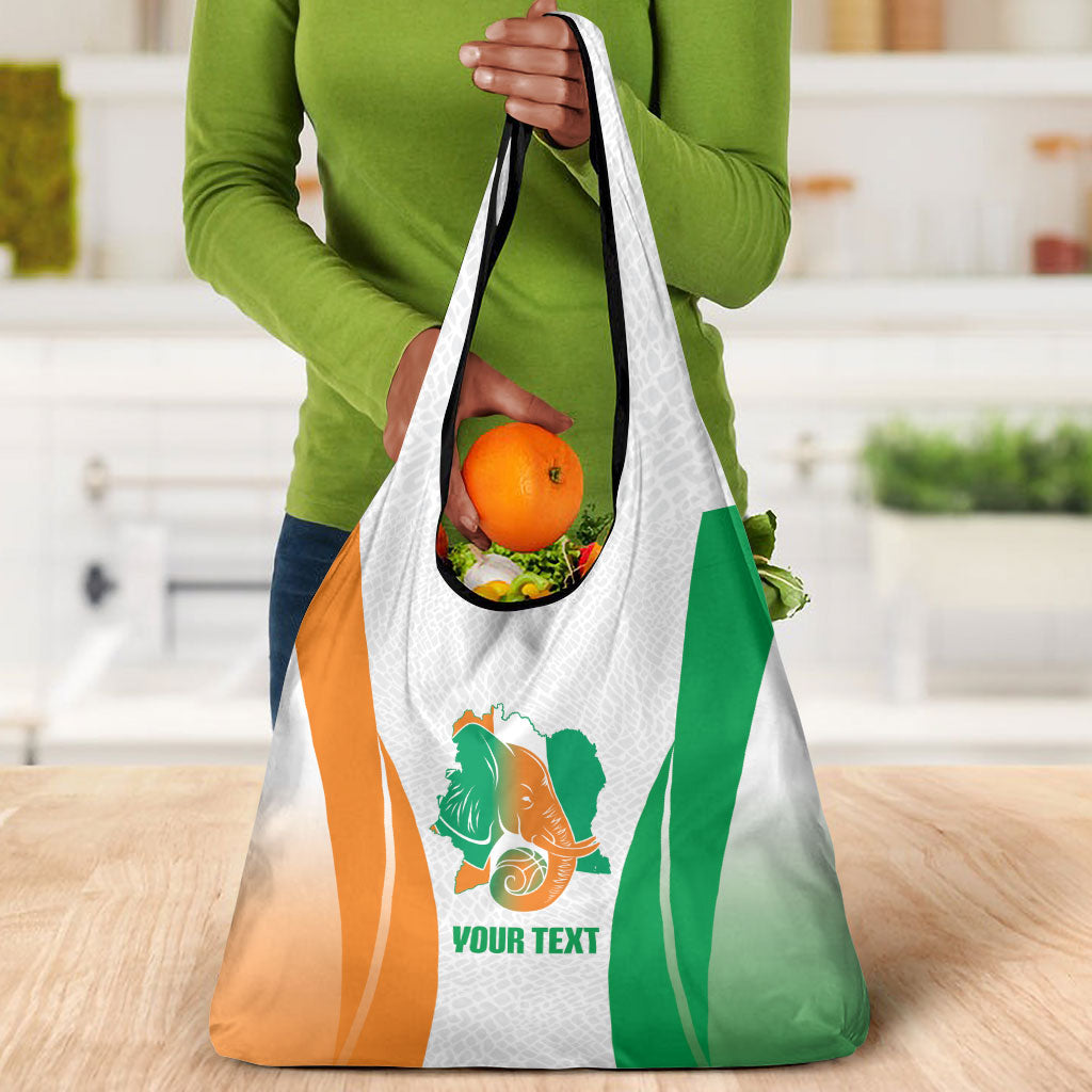 Ivory Coast Basketball Custom Grocery Bag 2026 Allez Les Elephants