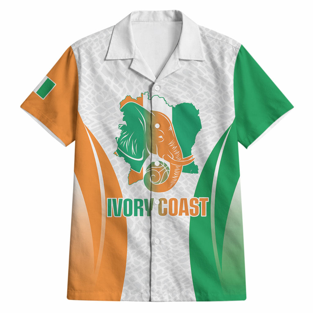 Ivory Coast Basketball Custom Hawaiian Shirt 2026 Allez Les Elephants
