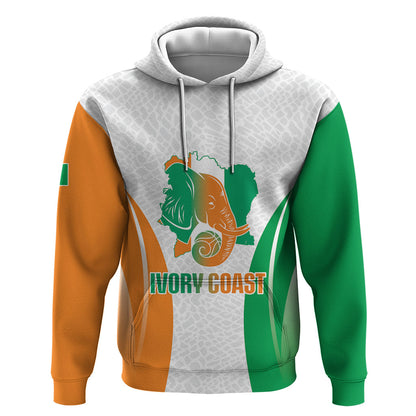 Ivory Coast Basketball Custom Hoodie 2026 Allez Les Elephants