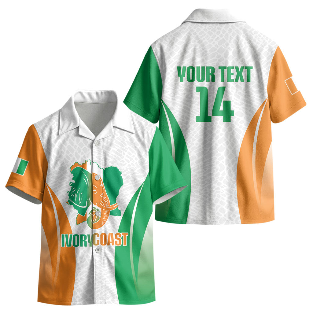 Ivory Coast Basketball Custom Kid Hawaiian Shirt 2026 Allez Les Elephants