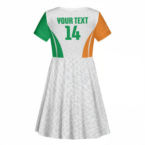 Ivory Coast Basketball Custom Kid Short Sleeve Dress 2026 Allez Les Elephants