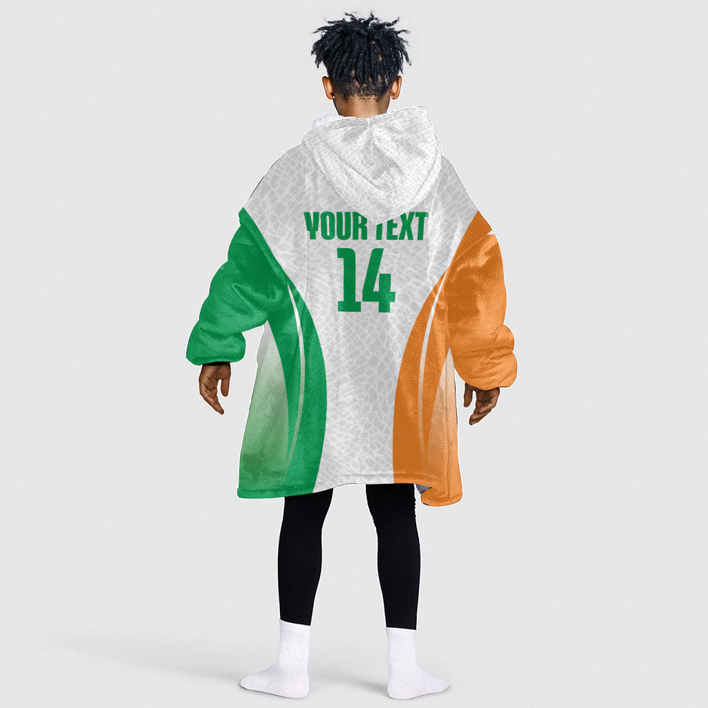 Ivory Coast Basketball Custom Kid Wearable Blanket Hoodie 2026 Allez Les Elephants