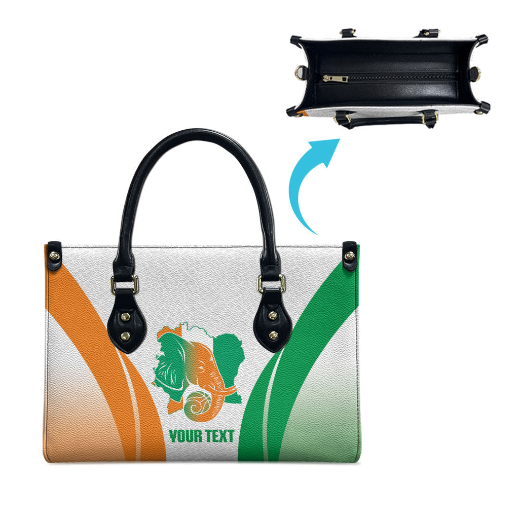 Ivory Coast Basketball Custom Leather Bag 2026 Allez Les Elephants
