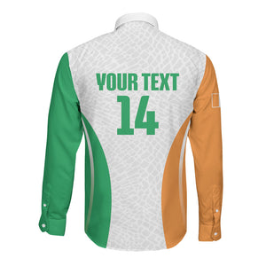 Ivory Coast Basketball Custom Long Sleeve Button Shirt 2026 Allez Les Elephants