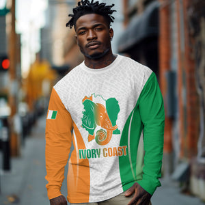 Ivory Coast Basketball Custom Long Sleeve Shirt 2026 Allez Les Elephants