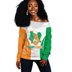 Ivory Coast Basketball Custom Off Shoulder Sweater 2026 Allez Les Elephants