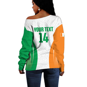 Ivory Coast Basketball Custom Off Shoulder Sweater 2026 Allez Les Elephants