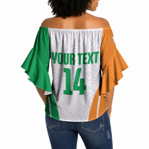 Ivory Coast Basketball Custom Off Shoulder Wrap Waist Top 2026 Allez Les Elephants