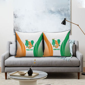Ivory Coast Basketball Custom Pillow Cover 2026 Allez Les Elephants