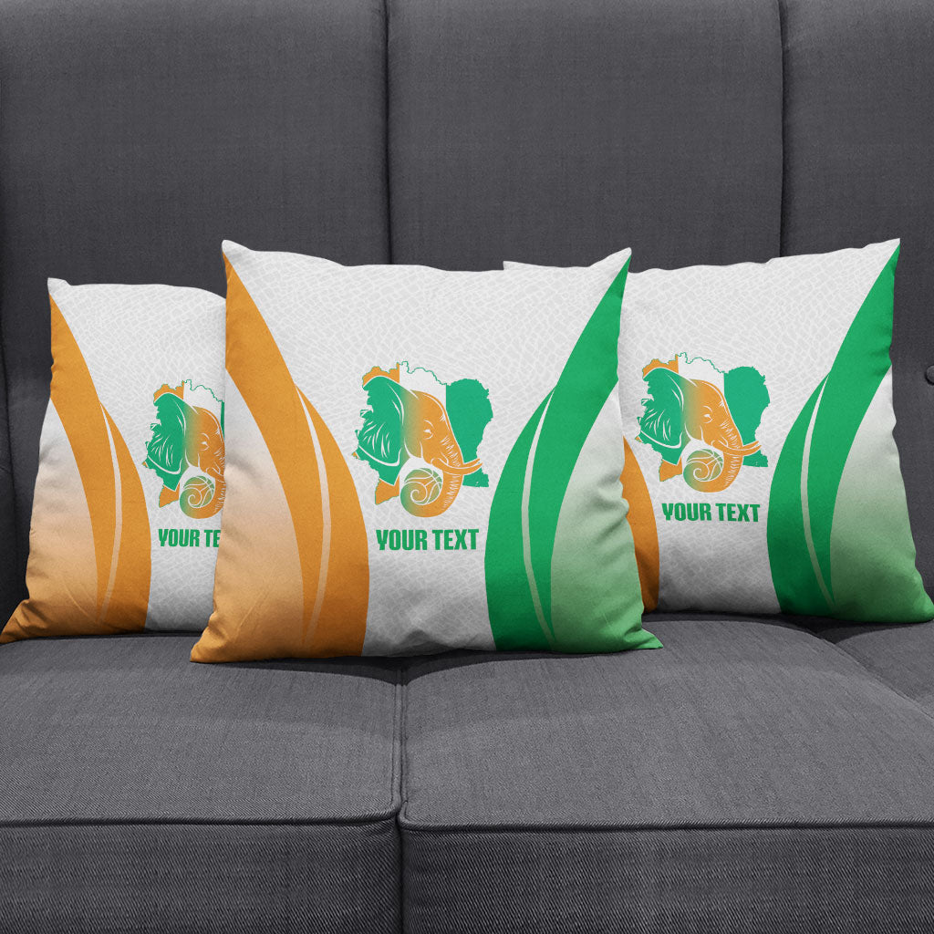 Ivory Coast Basketball Custom Pillow Cover 2026 Allez Les Elephants
