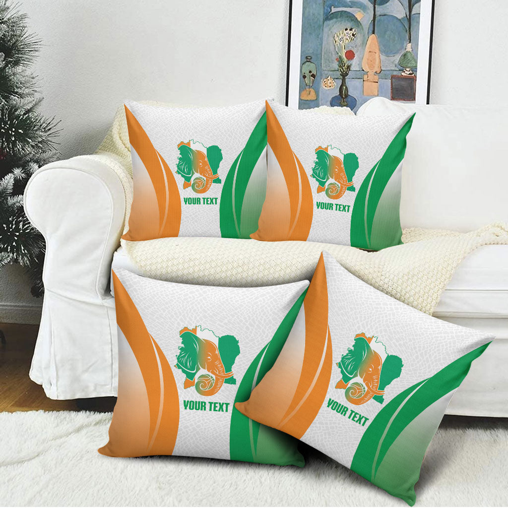 Ivory Coast Basketball Custom Pillow Cover 2026 Allez Les Elephants