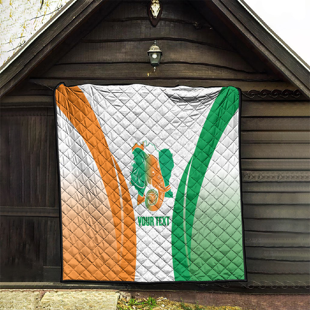 Ivory Coast Basketball Custom Quilt 2026 Allez Les Elephants