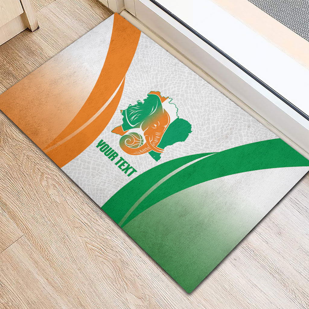 Ivory Coast Basketball Custom Rubber Doormat 2026 Allez Les Elephants