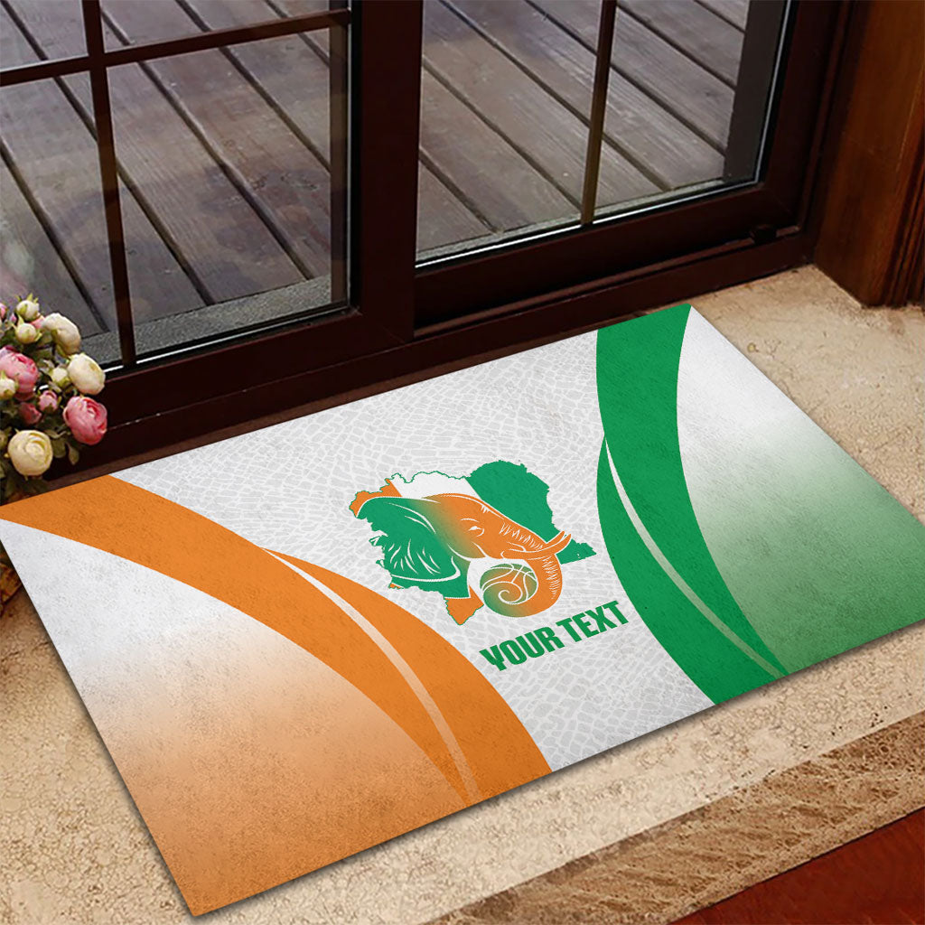 Ivory Coast Basketball Custom Rubber Doormat 2026 Allez Les Elephants