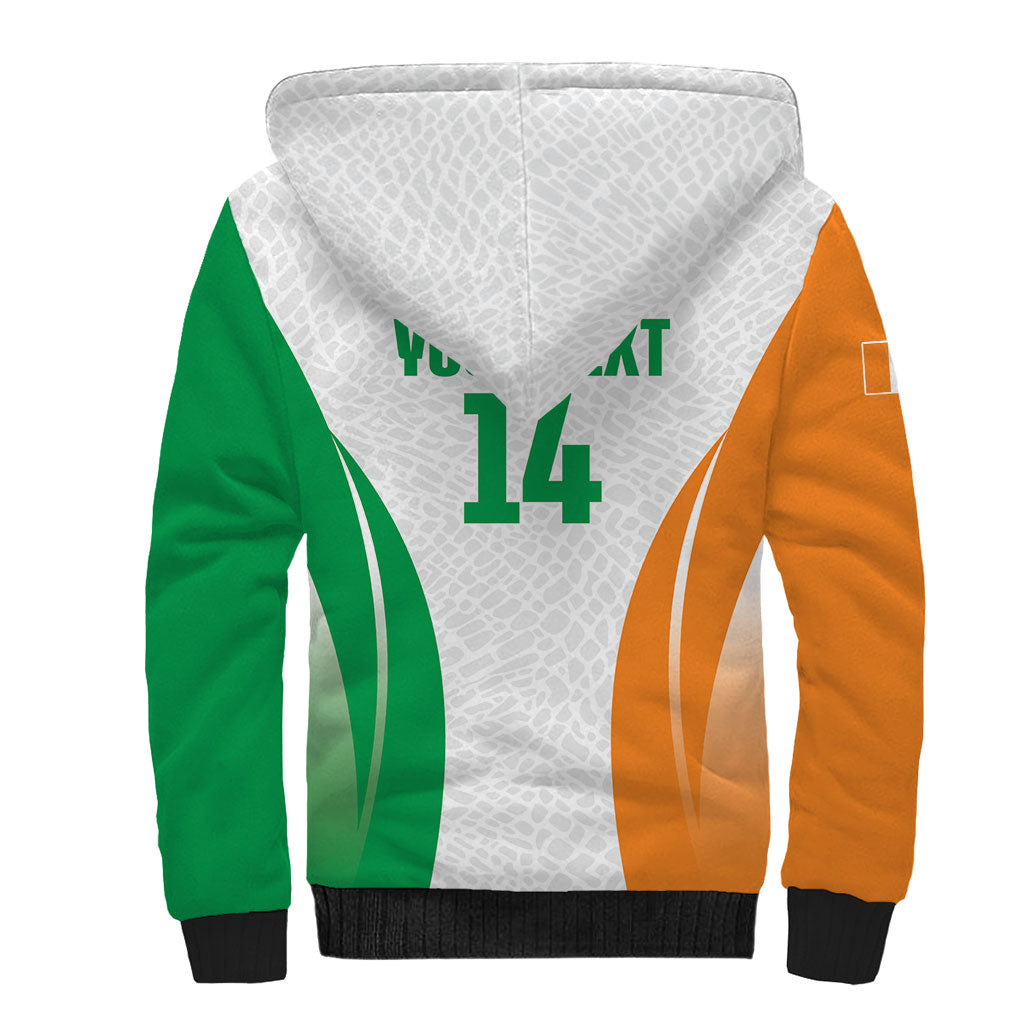 Ivory Coast Basketball Custom Sherpa Hoodie 2026 Allez Les Elephants