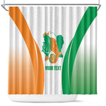 Ivory Coast Basketball Custom Shower Curtain 2026 Allez Les Elephants