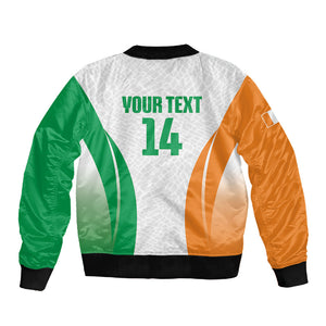Ivory Coast Basketball Custom Sleeve Zip Bomber Jacket 2026 Allez Les Elephants