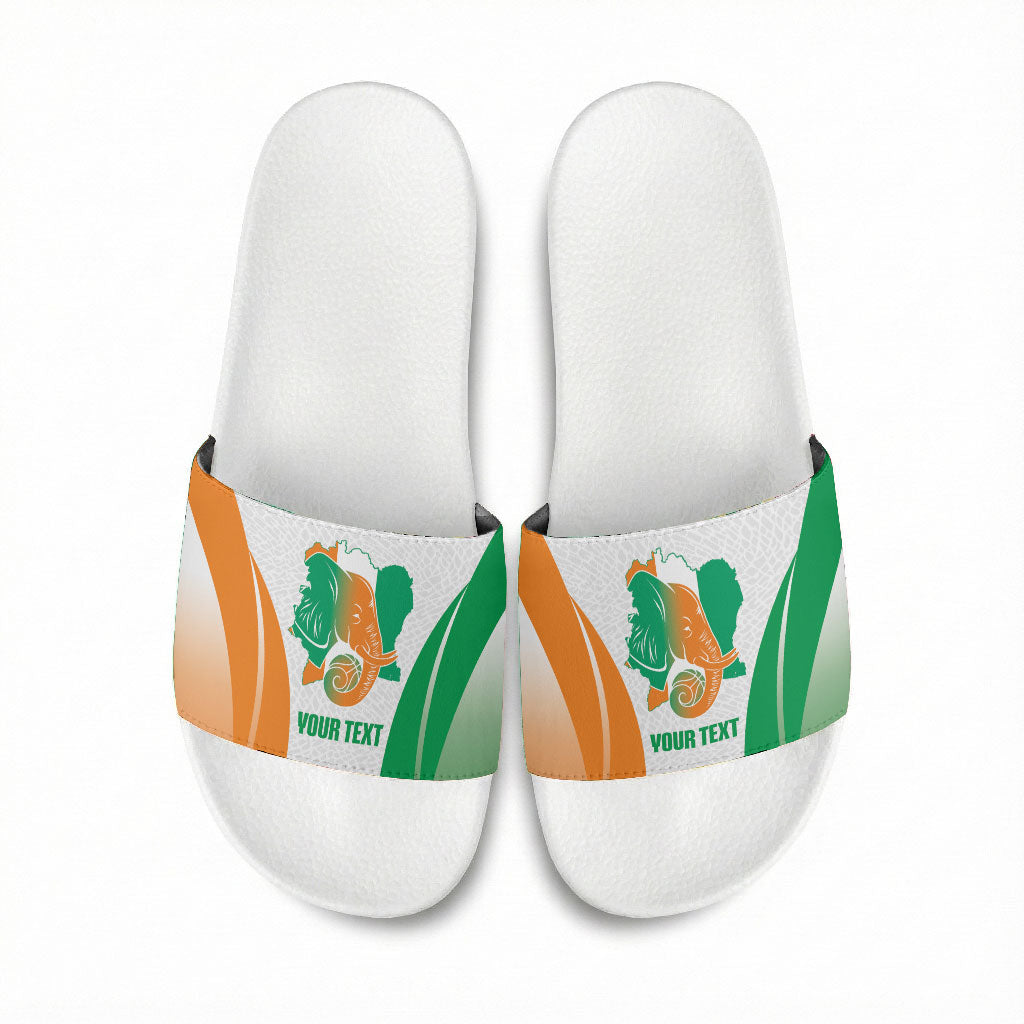 Ivory Coast Basketball Custom Slide Sandals 2026 Allez Les Elephants