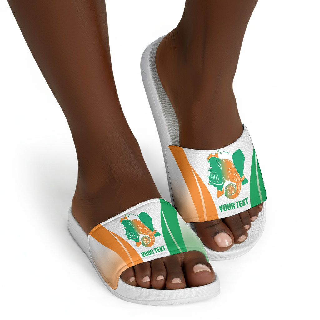Ivory Coast Basketball Custom Slide Sandals 2026 Allez Les Elephants