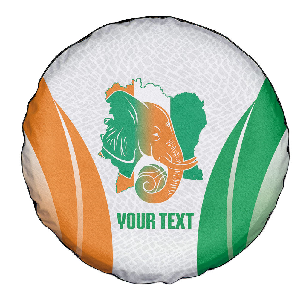 Ivory Coast Basketball Custom Spare Tire Cover 2026 Allez Les Elephants