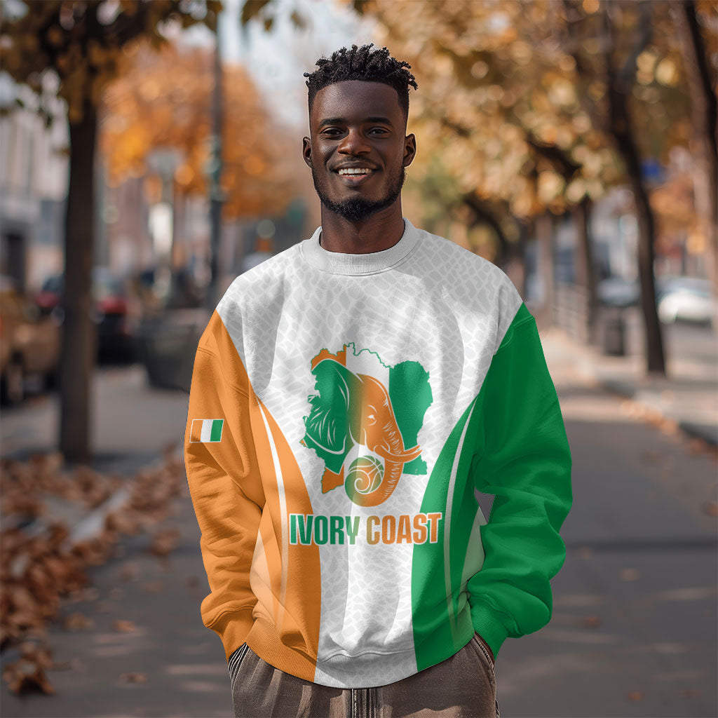 Ivory Coast Basketball Custom Sweatshirt 2026 Allez Les Elephants