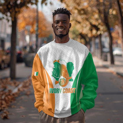 Ivory Coast Basketball Custom Sweatshirt 2026 Allez Les Elephants