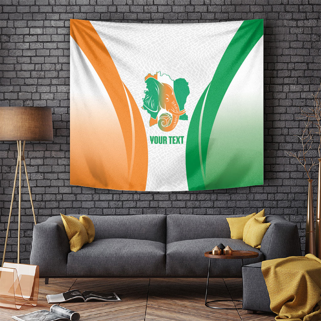 Ivory Coast Basketball Custom Tapestry 2026 Allez Les Elephants