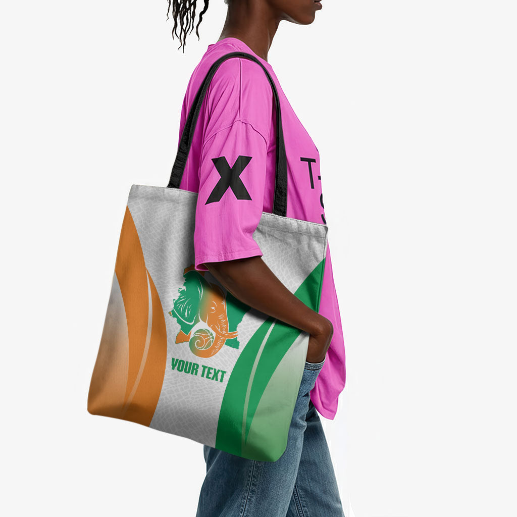 Ivory Coast Basketball Custom Tote Bag 2026 Allez Les Elephants