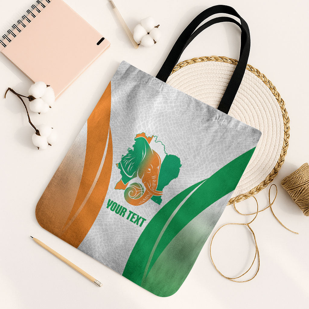 Ivory Coast Basketball Custom Tote Bag 2026 Allez Les Elephants