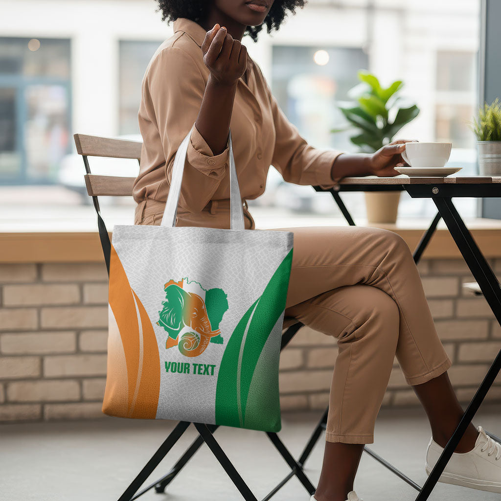 Ivory Coast Basketball Custom Tote Bag 2026 Allez Les Elephants