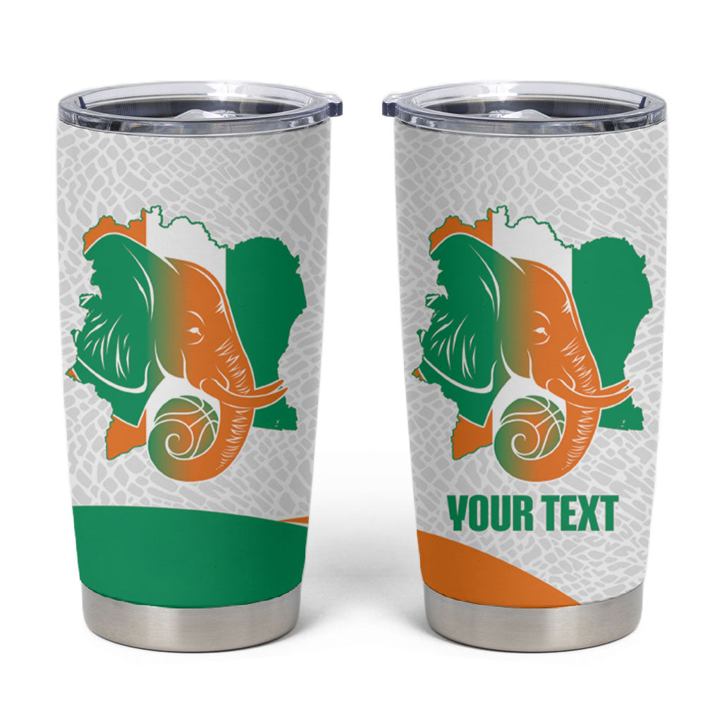 Ivory Coast Basketball Custom Tumbler Cup 2026 Allez Les Elephants