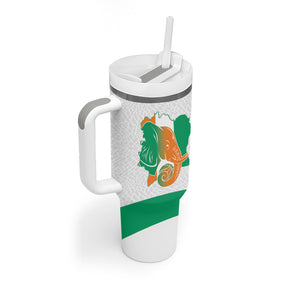 Ivory Coast Basketball Custom Tumbler With Handle 2026 Allez Les Elephants